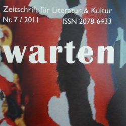 Literaturzeitschrift Driesch (III): Bruchlinien (Erzählung)